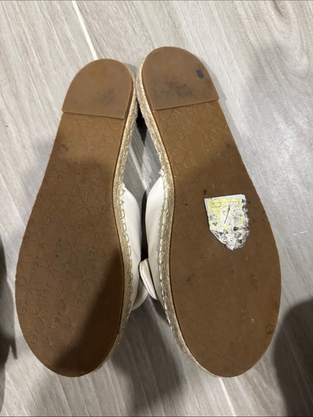 kate spade Cream Knotted Slide Sandals - Picture 2 of 2